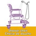 MedPro AquaCare Shower Commode with Swivel armrests